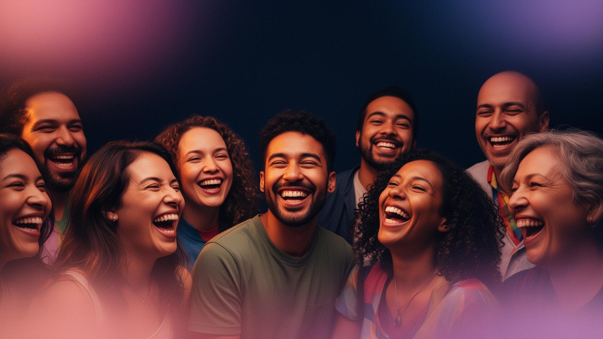 community of gay and bi men laughing together